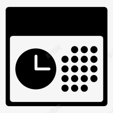 时间和日期时间表计划图标图标