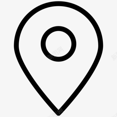 地图针旅游线路图标图标