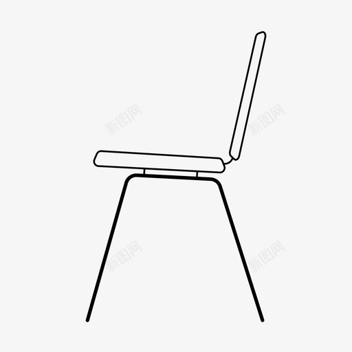 椅子靠背家具图标svg_新图网 https://ixintu.com 家具 座椅 椅子 现代 腿 靠背