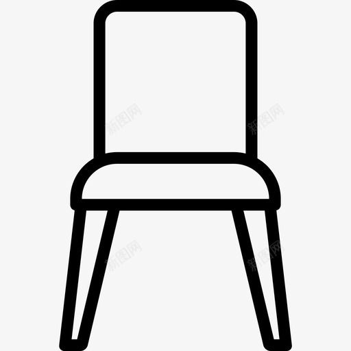 椅子坐椅座椅图标svg_新图网 https://ixintu.com 坐椅 填充物 家具 平滑家具 座椅 开放式 放松 木制 椅子 肘形椅 舒适 餐饮