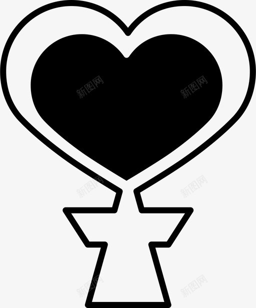 女性心脏女士们图标svg_新图网 https://ixintu.com 女人 女士们 女性 心脏 情人节 扫描 爱