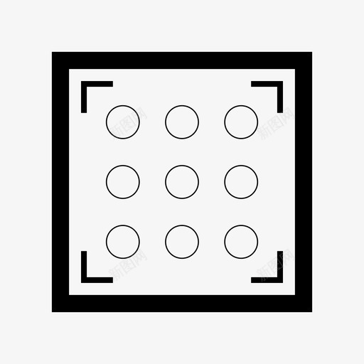 骰子0数字设定图标svg_新图网 https://ixintu.com 数字设定 骰子0