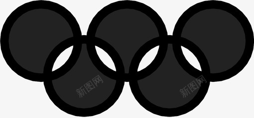 奥林匹克标志运动圆形图标图标