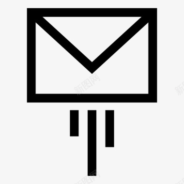 发送邮件服务信使发送电子邮件图标图标