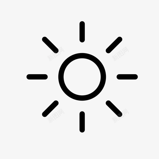 太阳天气晴朗图标svg_新图网 https://ixintu.com 天气 天气预报 太阳 平滑天气 很棒 晴朗 温度 炎热 白天 看起来 阳光