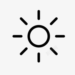 天气晴朗图标太阳天气晴朗图标高清图片