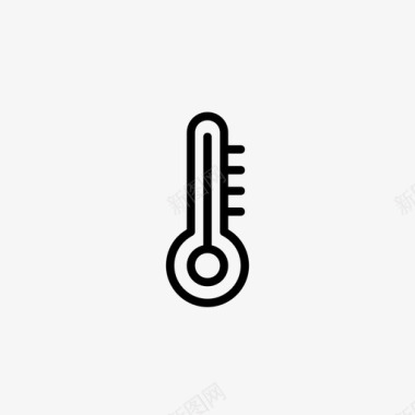 温度计天气温暖图标图标