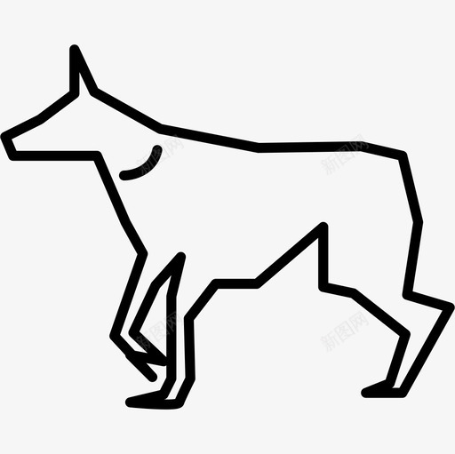 狗的轮廓动物几次划水图标svg_新图网 https://ixintu.com 几次划水 动物 狗的轮廓
