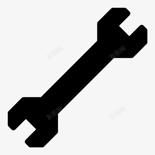 扳手垂直工具图标svg_新图网 https://ixintu.com 垂直 工作 工具 扳手 桌面配置 熨斗 维护 设置 调整 选项