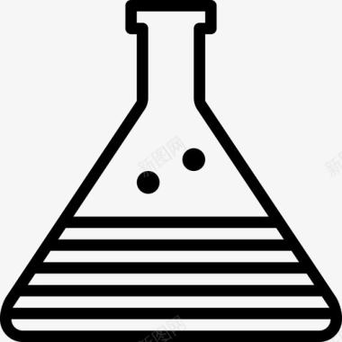 erlenmeyer烧瓶科学反应图标图标