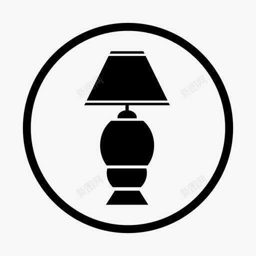 采购产品床头灯家具照明和男人配件图标svg_新图网 https://ixintu.com 家具 照明和男人配件 采购产品床头灯