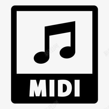 midi文件音乐数据声音文件图标图标