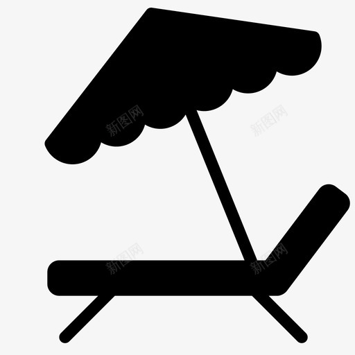 休息室海滩躺椅图标svg_新图网 https://ixintu.com smoothfill旅行 休息室 放松 旅行 海上 海滩 躺椅 防晒 雨伞