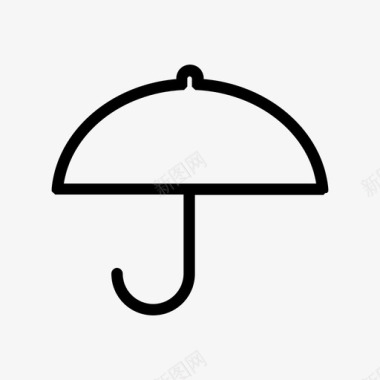 雨伞伞盖把手图标图标