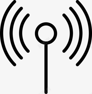 wifi信号符号形状图标图标
