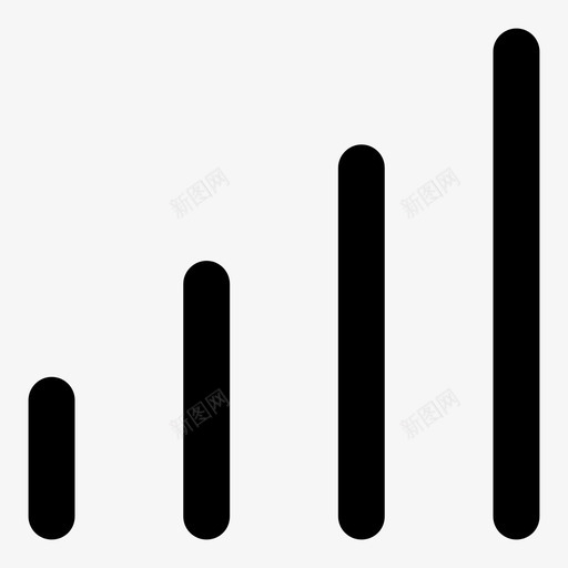 信号塔信号强度图标svg_新图网 https://ixintu.com 信号 信号强度 塔 无线 线路 网络 网络服务器粗体轮廓 酒吧 铅笔