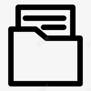 信件文件夹保存邮件图标图标