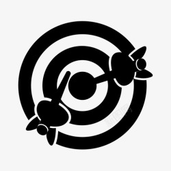 飞镖射门精准成功射门图标高清图片