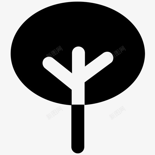 灌木树自然大胆的固体图标svg_新图网 https://ixintu.com 灌木树 自然大胆的固体图标