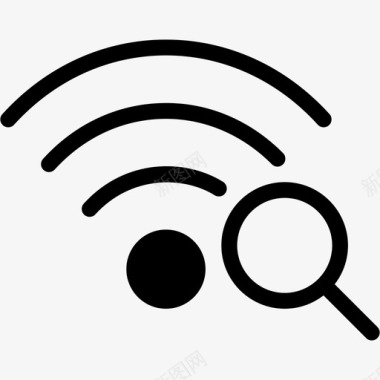 搜索wifi测线查找链接图标图标