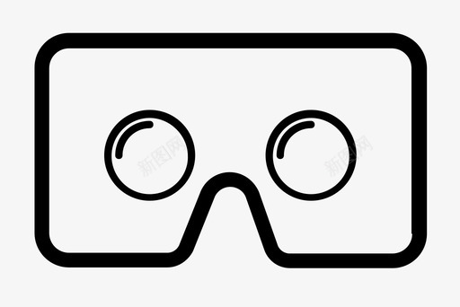 vr护目镜3d谷歌纸板图标图标