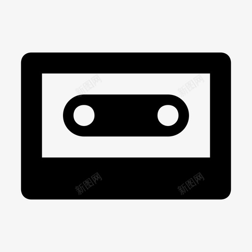 盒式磁带卷盘录音图标svg_新图网 https://ixintu.com 70年代 卷盘 小型盒式磁带 广告和媒体材料设计图标 录音 录音带 盒式磁带 盗版 磁带