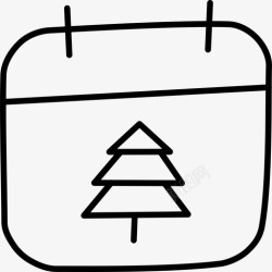 庆典日历圣诞节日历12月25日图标高清图片
