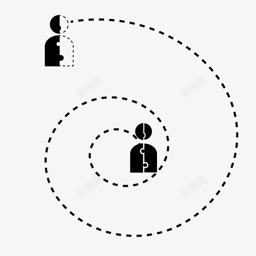 统一追踪回应图标svg_新图网 https://ixintu.com 人 人道主义偶像 儿童保护 关系 回应 女孩 康奈特 统一 追踪