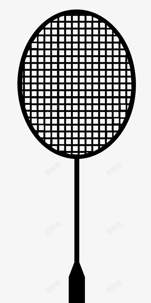 羽毛球球拍运动网球拍图标svg_新图网 https://ixintu.com 击球 挥杆 积分 网球拍 羽毛球球拍 设备 运动