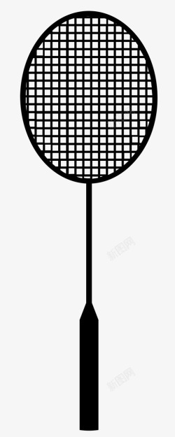 球拍击球羽毛球球拍运动网球拍图标高清图片