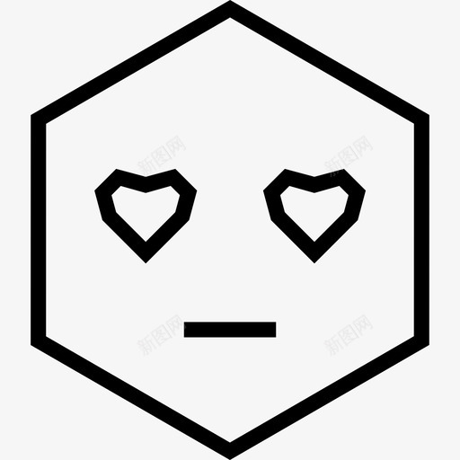 恋爱吸引茫然图标svg_新图网 https://ixintu.com 吸引 心 恋爱 情感 脸 茫然 表情 角情感 迷恋