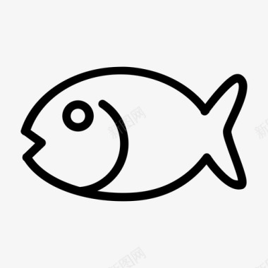 鱼动物海滩图标图标