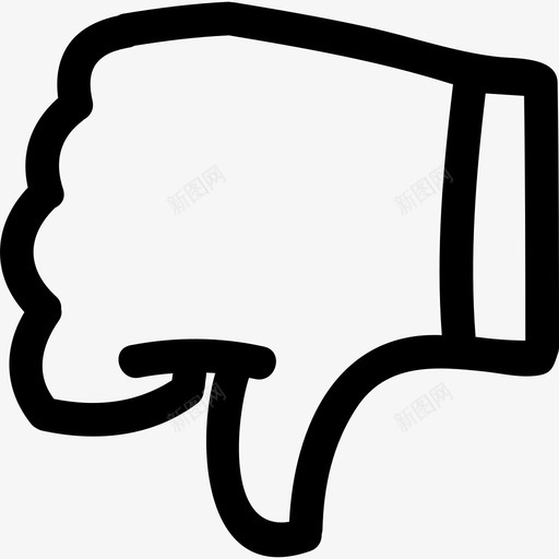 不喜欢符号标志手绘图标svg_新图网 https://ixintu.com 不喜欢符号 手绘 标志