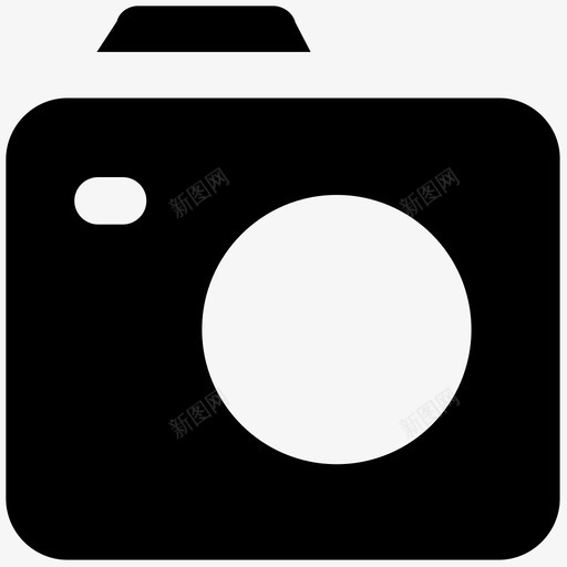 相机电子产品加粗实心图标svg_新图网 https://ixintu.com 电子产品加粗实心图标 相机