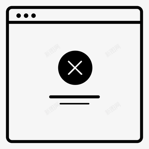 错误页线框可用性图标svg_新图网 https://ixintu.com ui ui模型集合 可用性 布局 未加载 未工作 未连接 模型 线框 重复 重试 错误页
