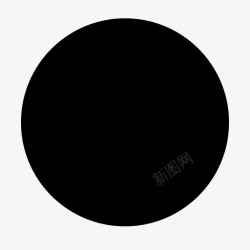 黑色垃圾桶垃圾桶圆形黑色基本用户界面图标高清图片
