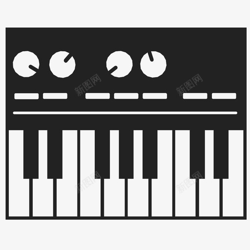 键盘音频按键图标svg_新图网 https://ixintu.com midi 按键 曲调 歌词 钢琴 键盘 音乐 音频