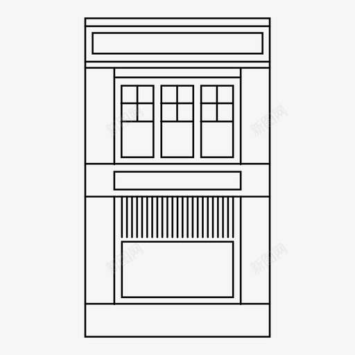 弗吉尼亚州商业区商店图标svg_新图网 https://ixintu.com 商业区 商店 弗吉尼亚州