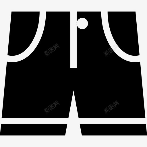 短裤裤子款式图标svg_新图网 https://ixintu.com 下装 全套 时尚 服装 款式 短裤 衣服 裤子
