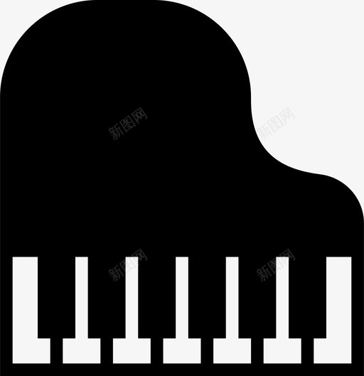 大钢琴声音音乐图标svg_新图网 https://ixintu.com 乐器 乐队 增强 声音 大钢琴 技术 放大镜 电子商务 音乐 音乐坚实
