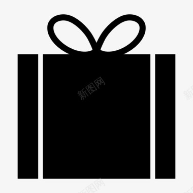 礼品盒节日礼物圣诞礼物图标图标