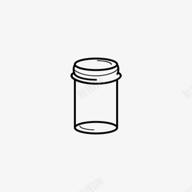 玻璃罐瓶子罐图标图标