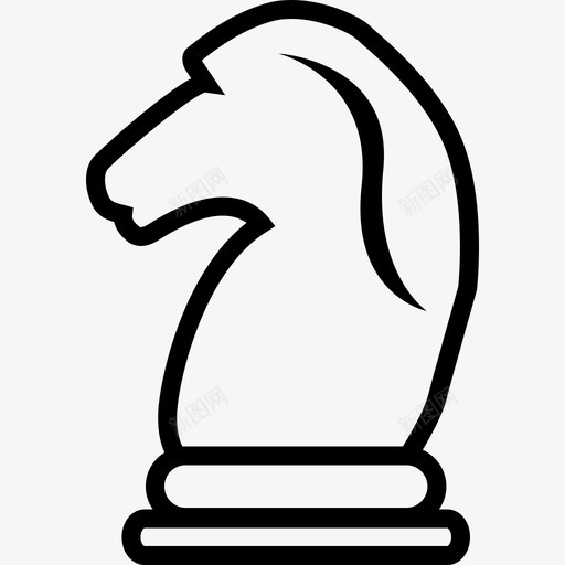 马概述象棋棋子形状马3图标svg_新图网 https://ixintu.com 形状 马3 马概述象棋棋子