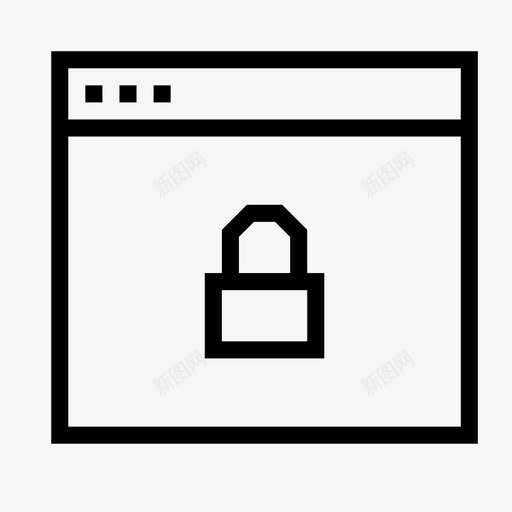 锁页安全保护图标svg_新图网 https://ixintu.com 保护 信息 品牌 增强 安全 标签 界面 窗口 角界面 锁页 预测