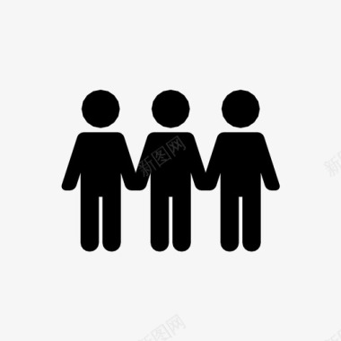 团体社会人图标图标