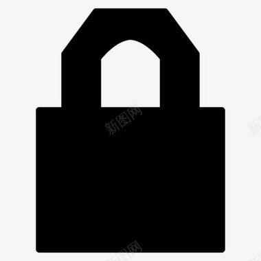 黑锁已断开安全性图标图标
