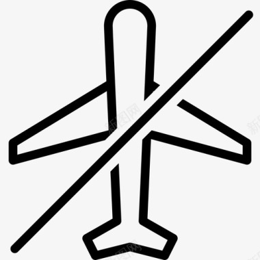 飞机模式关闭运输技术图标图标