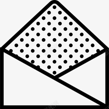 打开邮件纸张新邮件图标图标