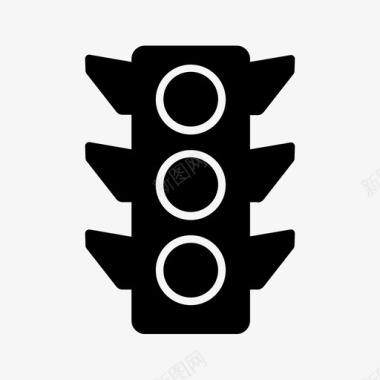 红绿灯停车标志图标图标