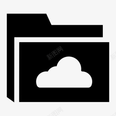 云文件夹存储联机图标图标